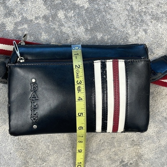 Bally Bum Bag Fanny Pack Sling Belt Bag Stripe DIY NEEDS REPAIR - Picture 12 of 17